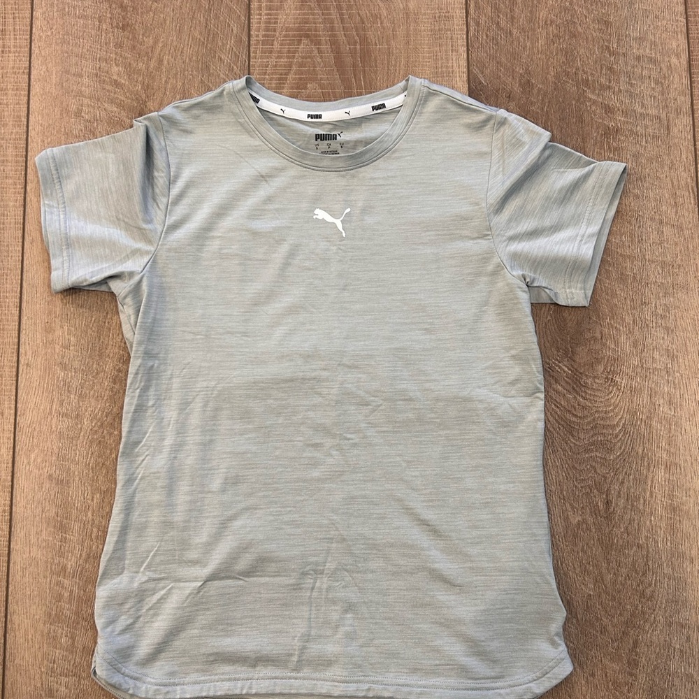 Puma Light Gray Crew Neck Tee